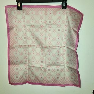 Celine Vintage Scarf handkerchief Cotton Hair Bag Purse Women Neck Head Macadam